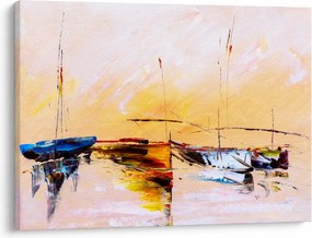 Obraz - Maľba loďou (70x50 cm)