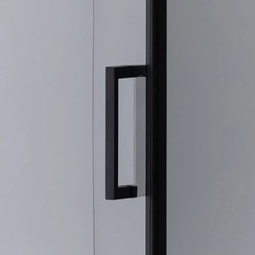 BPS-koupelny Štvorcový sprchový kút HYD-SK44 80x80 čierna/transparent - bez vaničky