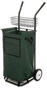 Multifunkčný prepravný rudl BestBerg / zberné vrece 70 l / kapacita 30 kg / oceľ/PE / zelená