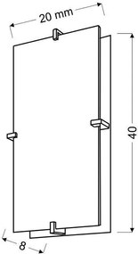 Candellux Nástenné svietidlo Fikus pre žiarovku 2x E27 10-12838