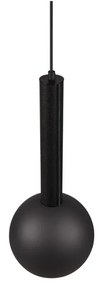 Čierne závesné svietidlo ø 20 cm Ciliana – CINQUE