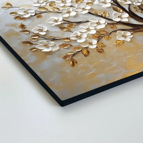 DUBLEZ | Drevený obraz stromu - Kvety