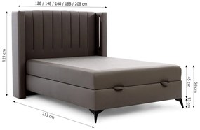 Čalúnená posteľ boxspring FABIA - soft 72 / 140x200