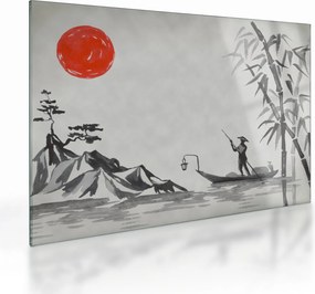 Sklenený obraz - Hora Fuji (70x50 cm)