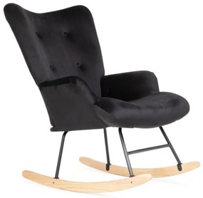 Hojdacie kreslo MOSS čierne 856728