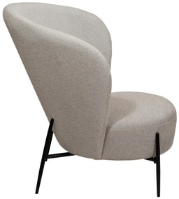 ORBIT ČALÚNENÉ LOUNGE KRESLO cashmere bouclé/black