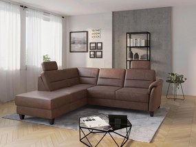 XXXLutz ROHOVÁ SEDAČKA, textil, farba lieskového orecha Sit & More - Sedačky - 000144019771