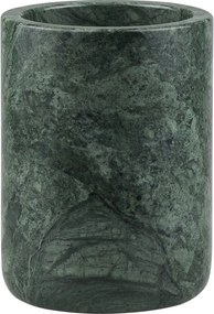 Tmavozelený mramorový téglik na zubné kefky Marble – Mette Ditmer Denmark