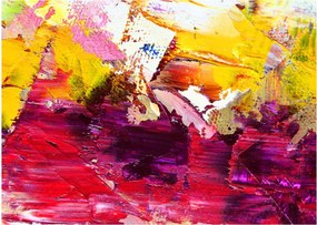 Sklenený obraz abstrakcie - maľba (70x50 cm)