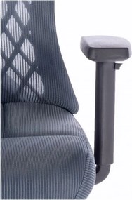 MI Ergonomické kreslo AVERY šedomodré