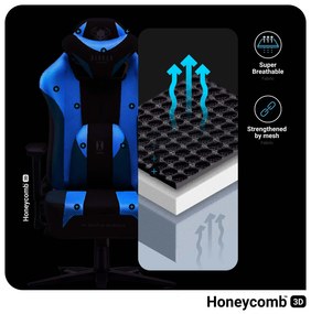 Látkové herné kreslo Diablo X-Player 2.0 Normal Size, Frost Black/ čierne