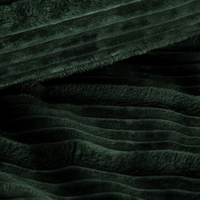 EUROFIRANY FLANELOVÁ DEKA NINA 200X220 CM TMAVOZELENÁ