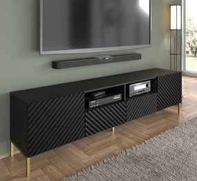 TV stolík/skrinka Surfy 2D (čierna). Vlastná spoľahlivá doprava až k Vám domov. 1057582