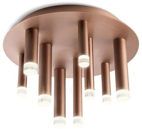 Redo 01-2040 - LED Stropné svietidlo MADISON 9xLED/4W/230V meď