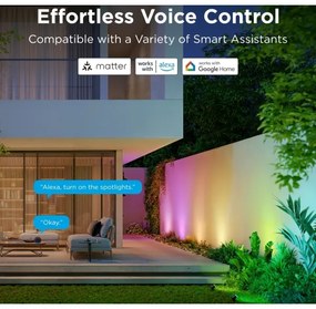 Govee - LED RGBWW Stmievateľný reflektor LED/12W/230V IP67 2700-6500K Wi-Fi