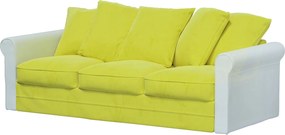 Poťah 3-miestnej sekcie Grönlid, nerozkladá farba produktu zelená látka lesklá, zamatová