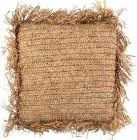 Prírodné lykové vankúš so strapcami Raffia - 45 * 45 * 15 cm