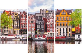 Obraz - Amsterdam, tanečné domy (90x60 cm)