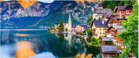 Obraz - Alpská dedina (120x50 cm)