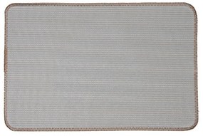 Hnedá kúpeľňová predložka so srdiečkom - 58*38*1 cm