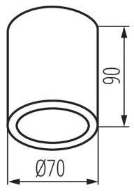 Kanlux 33361 - Vonkajšie bodové svietidlo AQILO 1xGU10/7W/230V IP65 čierna