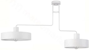 SIGMA Závesné industriálne osvetlenie VASCO, 2xE27, 60W, biele