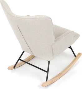 Hojdacie kreslo FABIAN — látka, krémová