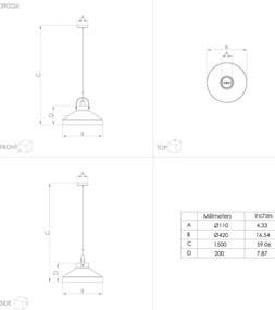 Eglo 390226 - Luster na lanku ESTEPONA 1xE27/40W/230V šedá