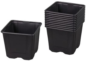 Kvetináč V plastový čierny 9x9x8cm; 10ks