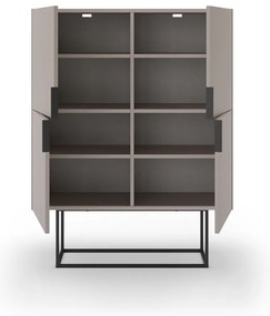 Sivobéžová skrinka 100x130 cm Titan – Marckeric