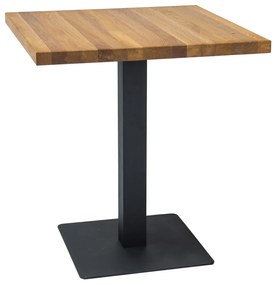 Jedálenský stôl Puro / Dubová dýha Prevedenie: 76 x 80 x 80 cm