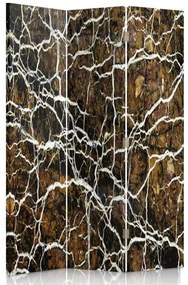 Ozdobný paraván Stromové dřevo - 110x170 cm, trojdielny, klasický paraván