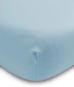 Sensillo Plachta do postieľky Jersey DELUXE 120 x 60 cm Jednofarebná Farba: Modrá