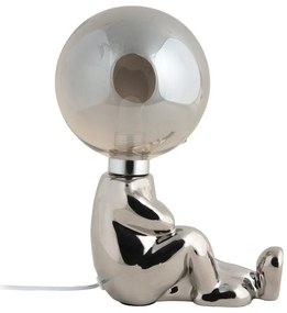 Detská lampička v striebornej farbe Joey – Leitmotiv