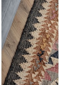 Sivý ručne tkaný jutový koberec 120x170 cm Roya Parsa – Elle Decoration