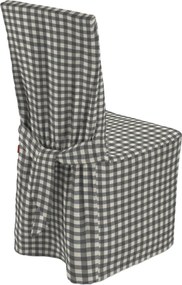 Návlek na stoličku farba produktu sivá látka vzorované