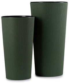 PLASTOVÝ KVETINÁČ URBANIKA ECO SADA 2KS 57X30 CM+46,6X25,5 CM ZELENÁ