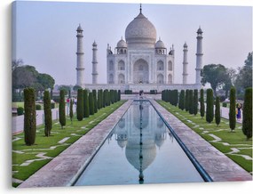 Obraz - Taj Mahal za východu slnka (70x50 cm)