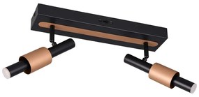 Čierne/v bronzovej farbe LED bodové svietidlo 20,5x42 cm Ikaris – Trio Select