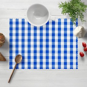 Biante Teflónové prestieranie na stôl TF-070 Modro-biela kocka 30x40 cm