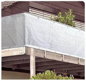 Biela plastová balkónová zástena 500x90 cm - Garden Pleasure