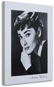 Obraz na plátně Audrey Hepburn herečka - 60x90 cm