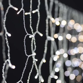 Nedis WIFILXC01W200- LED Vianočný záves 200xLED/8 funkcií 6m IP65 Wi-Fi Tuya teplá biela