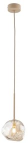 Luster na lanku LAVA 1xG9/8W/230V béžová/dymová béžová