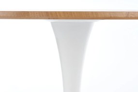 Okrúhly jedálenský stôl Sting - dub zlatý / biela