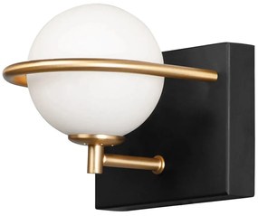 Luxusné nástenné svietidlo so zlatými detailmi