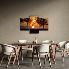 Obraz palmy v západe slnka (90x60 cm)