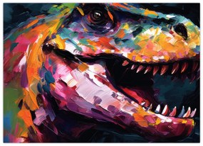 Obraz - Dinosaurus, maľba (70x50 cm)