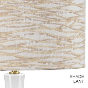 Elstead MILO-AB-TL-LANT - Stolná lampa MILO 1xE27/60W/230V béžová