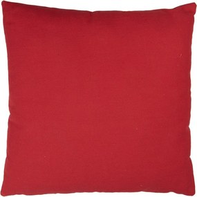 Bielo-červený vankúš so snehovými vločkami - 45*5*45 cm